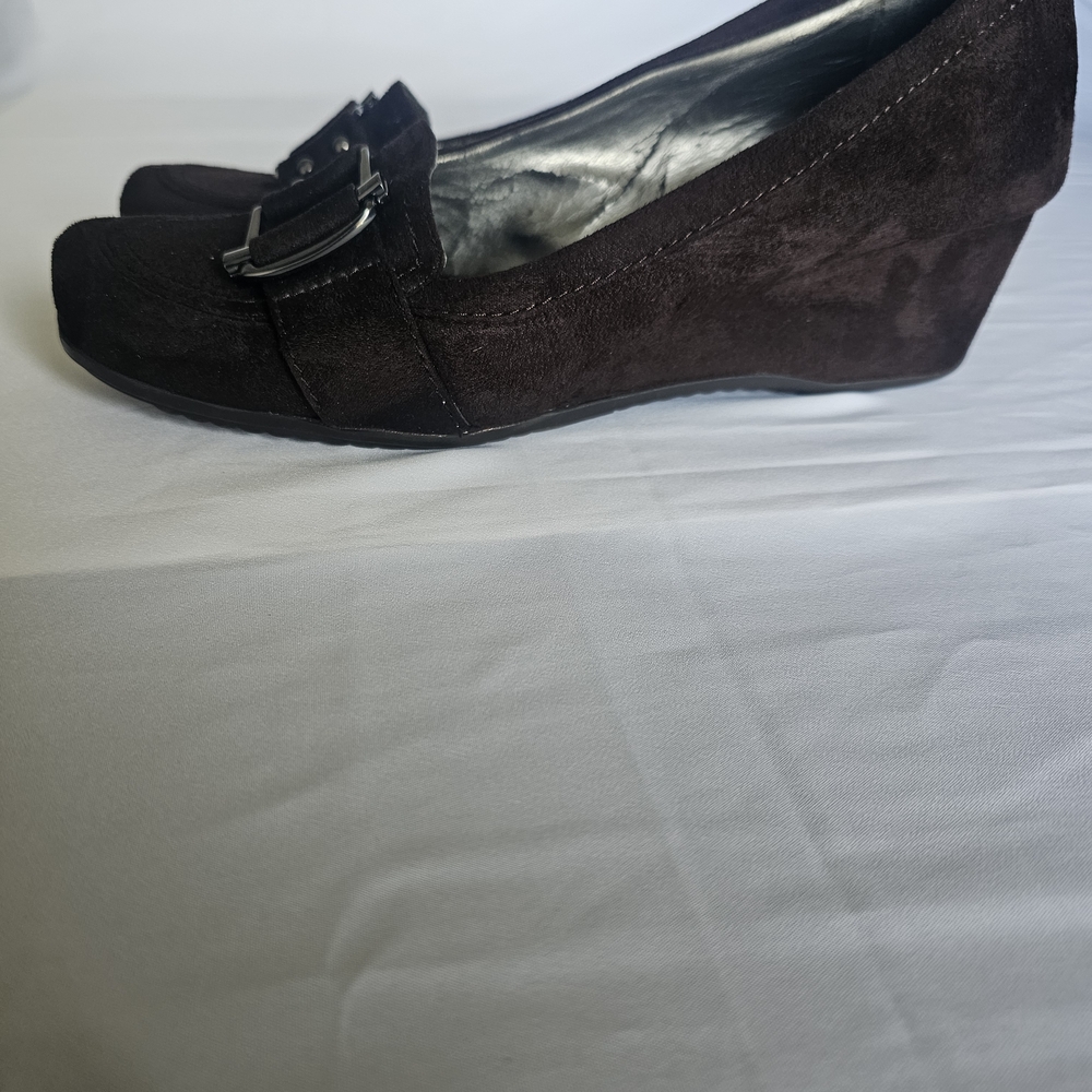 Brown Suede Women's Loafers by Eileen Fisher - Picture 15 of 15